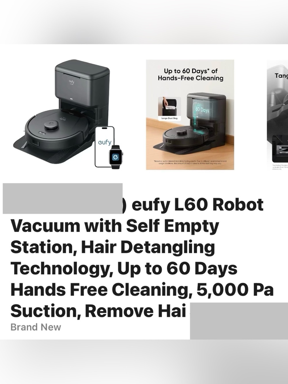 L60 Robot Vacuum with Self-Empty Station